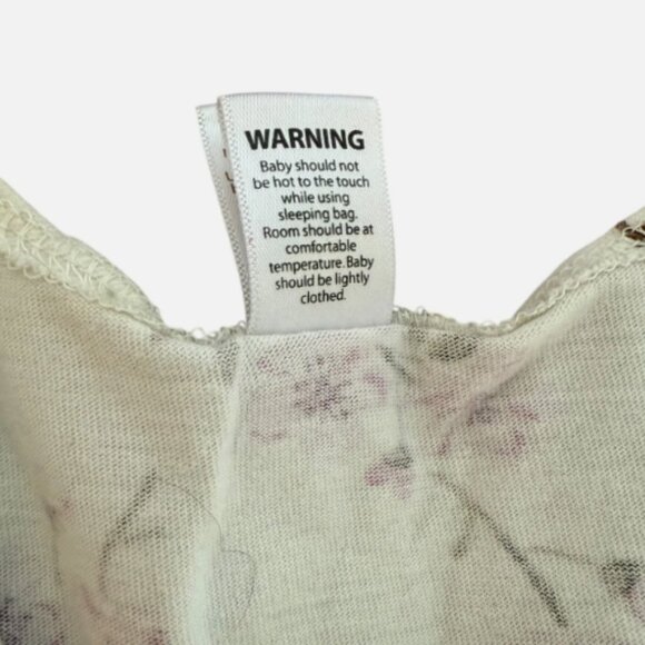 Touched by Nature Organic Cotton Sleep Bag Sack L 12-18 Months Purple Floral - Picture 5 of 7